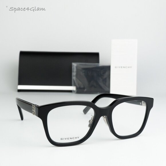 BRAND NEW Givenchy GV50040F 001 Black Demo Women Square Eyeglasses - Picture 1 of 8